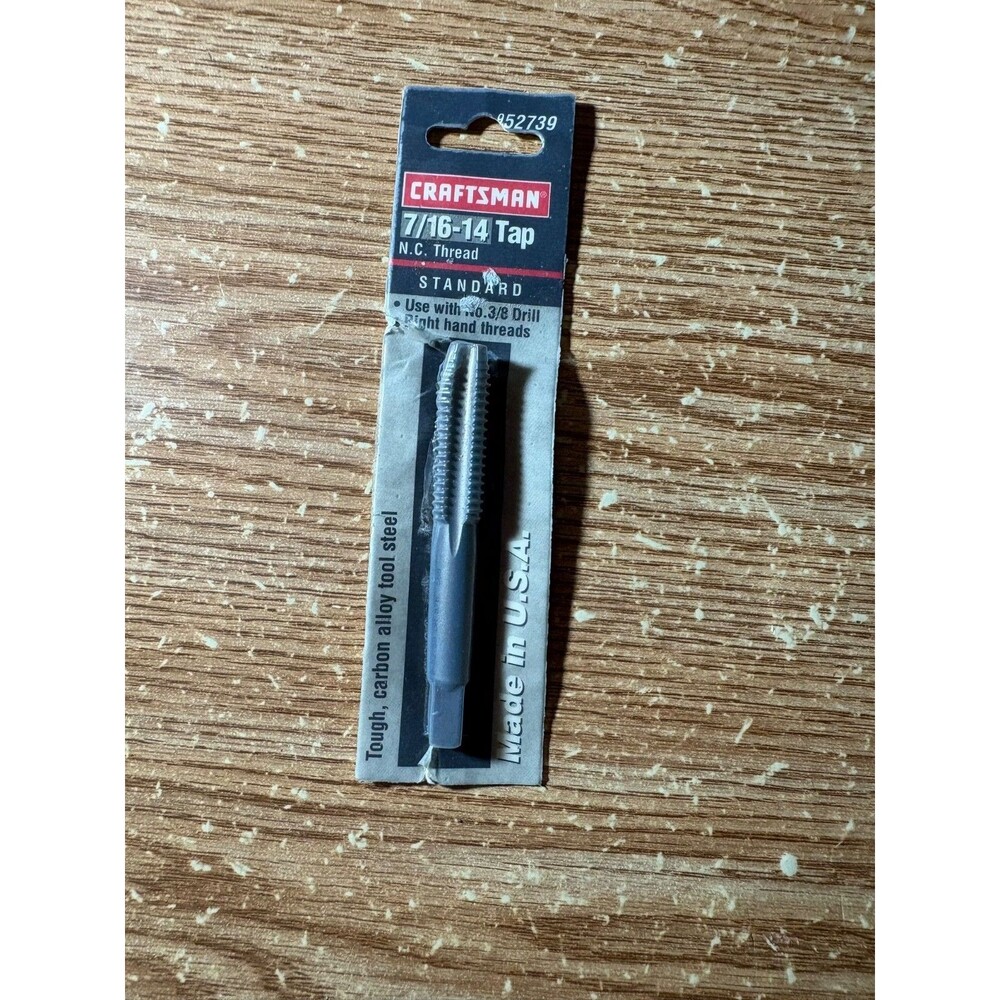 Craftsman 7/16-14 Tap N.C. Thread Standard Made In Usa #952739